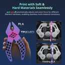 ANYCUBIC Kobra X Combo 2x Time & Material Savings Up To 19 Colors Printing AI Detection 600mm/s Max Print Speed 3D Printer