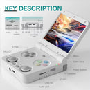 MIYOO FLIP V2 Retro Video Game Console 3.5'' IPS Screen Linux System Onion OS Free Case Handheld Game Players Consoles menGift