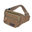 Chest Bag Canvas Waist Bag Women Men's Belt Bag Fashion Bum Bag Travel Purse Bag for Phone Pouch Pocket Hip Bag Waist Pack Male