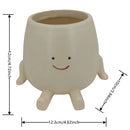 Hanging Hammock Planter Resin Swing Smile Face Planter Creative Cute Plant Succulent Pots for Indoor Outdoor Plant