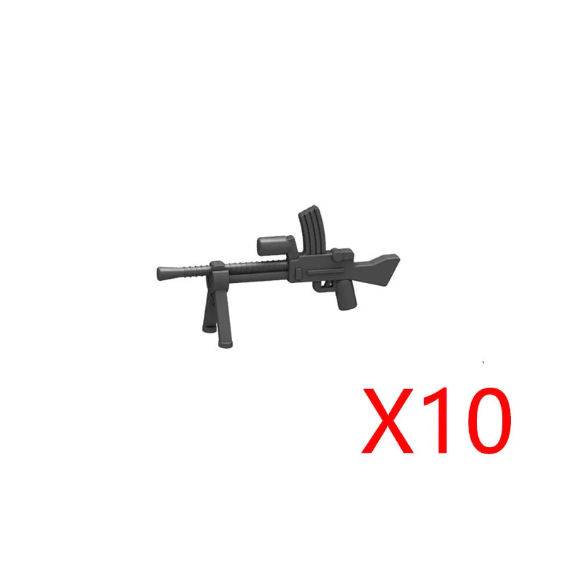 WWII Military Building Blocks Accessories Soldier Figures Weapons Box Rifle Submachine Gun AKM Shield Mini Brick Toy K003 Gift