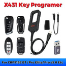 Launch X431 Key Programmer Remote Maker with Super Chip 4pcs Universal Remote Smart Key for X-431 IMMO Elite/IMMO Plus/PAD V