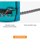 2024 Trendy Women's Chain Shoulder Crossbody Bag with Rainbow Eagle Head Detail and Small Round Purse