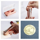 Embossing Seal Stamps Logo Customization Company Personalized Embossed Stamp Customized Certificate Library Book Steel Seals