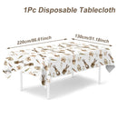 Easter Bunny Eggs Plastic Waterproof Tablecloth Easter Decor For Home 2025 Plants Table Cloth Easter Party Supplies Decor