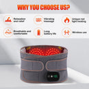 Cordless Hot Waist Belt Massager Lower Back Support Lumbar Protector Back Heated Vibration Massage Waist Brace Relief Pressure