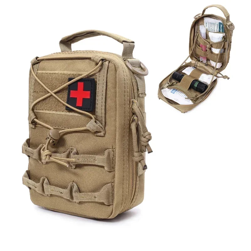 EDC Medical Pouch Survival EMT Emergency Tool Bag Waist Pack Camping Hunting Pouch Tactical Molle First Aid Kit Bag