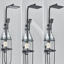 4 Ways Digital Display Shower Faucet Bathroom Thermostatic/Hot Cold Rainfall Shower Head Brass Rotate Mixers Bidet Faucet