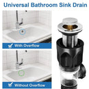 Stainless Flip-Top Kitchen Sink Drain Retractable Deodorizing Filter Flexible Downspout Washbasin Bathroom Sink Anti Clogging
