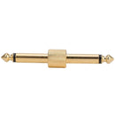 3 Pack Pedal Coupler 6.35mm 1/4 Male to Male Coupler Plug Adapter Straight Connector for Guitar Effects Pedalboard