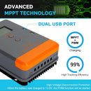 The Current Weaver | MPPT Smart Solar Charge Controller 12V/24V 40A