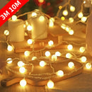 3M 10M LED Ball String Lights Outdoor Lamp USB or Battery Powered Garland Christmas Tree Fairy Lights for Wedding Home Decor