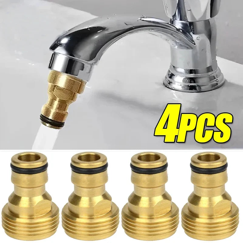 5/1Pcs Universal Kitchen Faucet Adapters Brass Tap Connector Mixer Hose Adaptor Garden Threaded Faucet Watering Garden Tools