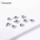 10/20pcs 18K Gold Plated Crimp Beads End Bead For Jewelry Making,Brass Snap Crimp Clasps For DIY Bracelet Making Accessories