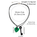 Long Rope Chain with Key/Triangle Pendant Necklace for Women Trendy y2k Accessories on the Neck 2023 Fashion Jewelry Female Gift