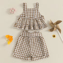 3Pcs Baby Boy Summer Outfits Short Sleeve Striped T-Shirt Denim Shorts Sun Hat Set Infant Clothing for Beach