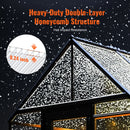 SucceBuy Polycarbonate Greenhouse Panels Roof Panels Sheets, Waterproof UV Protected Corrugated Resistance for Greenhouse/Garden