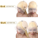 HD Transparent 613 Blonde Straight 13x4 13x6 Lace Front Human Hair Wigs For Women Colored Lace Frontal Wig PrePlucked Brazilian