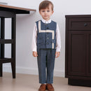 2026 Boys Suit Set Stylish Flower Children Birthday Outfits Spring/Summer School Host Performance Blazers Costume Kids Clothes