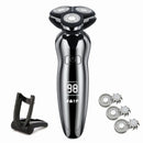 Electric Razor Electric Shaver Hair Cutting Shaving Machine for Men Clipper Beard Trimmer  Rotary Shaver 100% Water Proof
