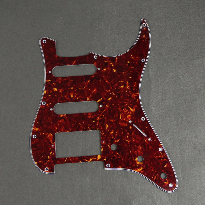 FLEOR Set of 11 Holes Electric Guitar Pickguard SSH HSS Guitar Scratch Plate & Screws Fit ST Guitar Parts,8 Colors Choose