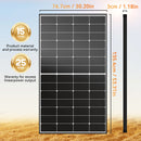 The Sun Harvester | 300W 10BB N-Type Monocrystalline Solar Panel (25% Efficiency)