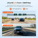 70mai Dash Cam A410 Front 1440P Rear 1080P Car DVR Upgraded Ver. of 70mai A400 Car Recorder 24H Parking Mode Support Max 256GB