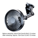 12V/24V Car Cooling Fan USB Suction Cup Windshield Desk Fan 360 Degree Adjustable Auto Cooler 3 Speeds Car Dashboard Fan
