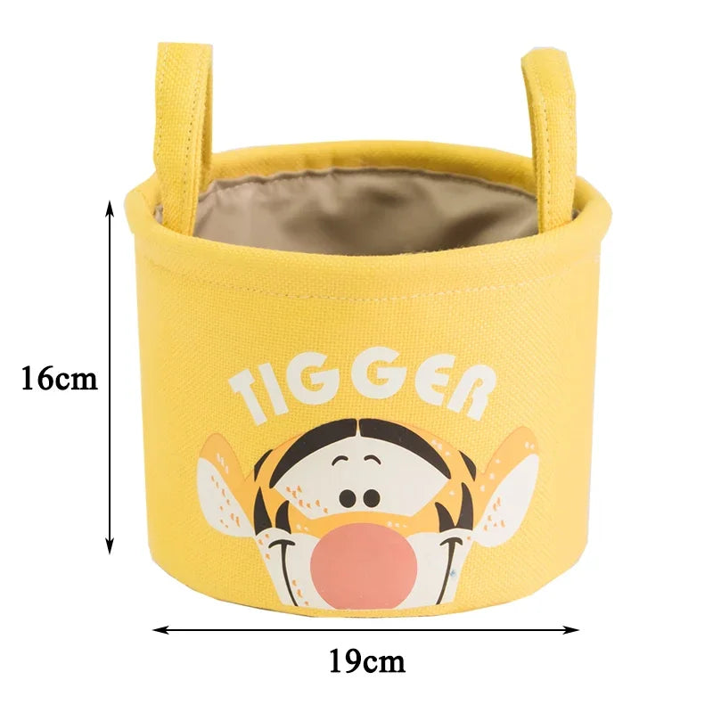 Disney Winnie The Pooh Desktop Storage Box Cartoon Minnie Sock Storage Basket Snack Sundries Cosmetic Storage Basket Party Gift