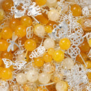 30-50G/Lot Mixed Glass Beads Metal Pendants Spacer Bead Jewelry Accessories for DIY Bracelets Necklace Anklet Jewelry Making