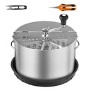 SucceBuy Leaf Bowl Trimmer 16" Trimmer Bowl Manual Bud Trimmer with Stainless-Steel Blades for Twisted Spin Cut Clear Dome
