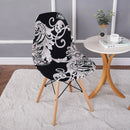 Shell Chair Cover Fashion nordic christmas cover Elastic Armless Scandinavian Chair Kitchen Bar Seat Cushion Furniture protect