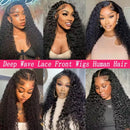 13x6 30inch 200% Loose Deep Wave 13x6 HD Lace Frontal Wig Brazilian 34 Inch 13x4 Curly Lace Frontal Human Hair Wigs For Women
