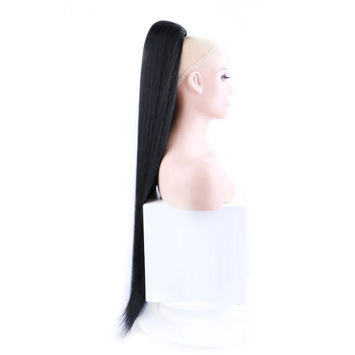 The Quick Change | 30-Inch Drawstring Ponytail Extension, Straight Synthetic