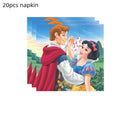 Snow White Birthday Party Set Cup Plate Napkins Tablecloth Cake Topper Balloons Disposable Tableware Baby Shower Supplies