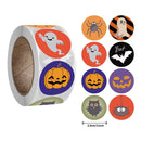 500Pcs Halloween Stickers Funny Pumpkin Emote Ghost Paper Stickers for Gift Packing Bag Sealing Labels Halloween Decoration 2024