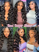 The Silk Cascade | 40-Inch HD Lace Front Deep Wave Human Hair Wig