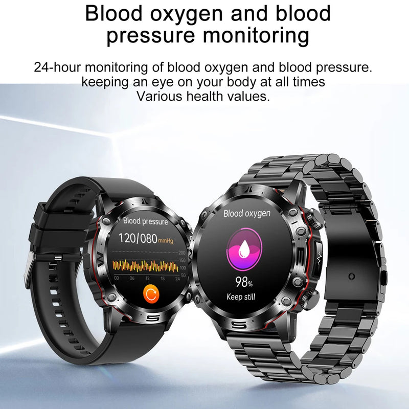 2024 ECG+PPG Bluetooth Call Smart Watch Men Laser Health Blood Pressure Fitness Sports Watches Man Sports Waterproof Smartwatch