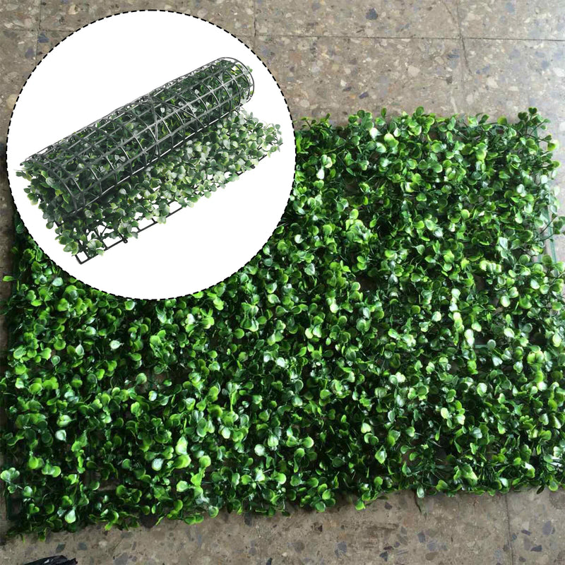 Artificial Plant Walls Foliage Hedge Grass Mat Greenery Panels Fence 40x60cm Landscape Simulation Lawn Green Plants