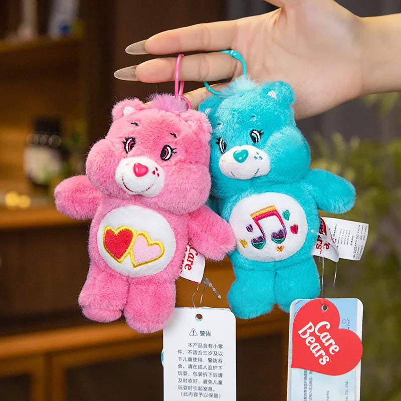 15cm Miniso Plush Toys Fantasy Rainbow Bear Pendant Bag Accessories Keychain Bag Car Pendant Valentine's Day Gift