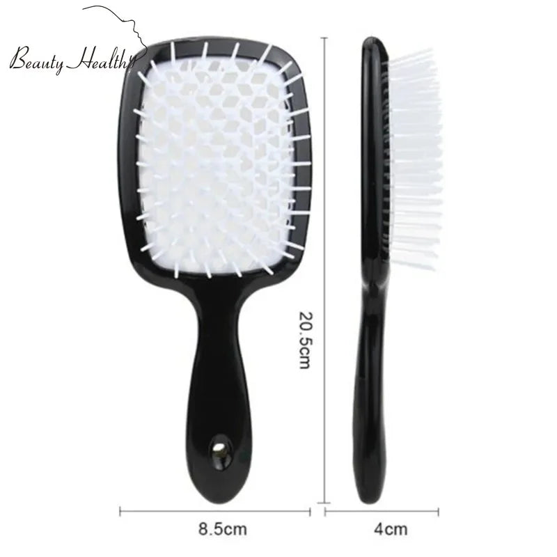 Tangled Hair Comb Detangling  Brush Large Plate Massage Combs Hollow Out Hair Brushes Barber Comb Salon  Styling Tools