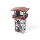 Military MOC Sentry Building Block Soldier Sandbag Fence Cannon Shell Barbed Wire Weapon Rack Training Field Watchtower Toy K018