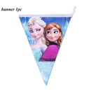 Frozen Anna Elsa Princess Birthday Party Decorations Kids Disposable Tableware Plates Cups Napkins Balloons Baby Shower Supplies
