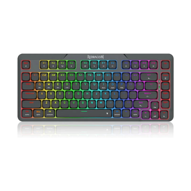 Redragon K706 PRO 75% Wireless Gasket RGB Gaming 3-Modes 82 Keys Low-P