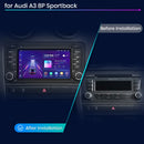 Junsun 7 "Wireless CarPlay for Apple Android Auto Car Radio for Audi A3 8P S3 2003-2012 GPS tereo Multimedia 4G 8core RDS