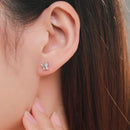 Ailmay Echt 925 Sterling Silber Süße Schmetterling Ohrstecker Exquisite Stapelbare Stern Ohrstecker für Frauen Mode Schmuck Va