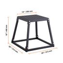 SucceBuy 12/18 Inch  Jump Box Anti-Slip Fitness Exercise Step Up Box For Home Gym Training Conditioning Strength Training