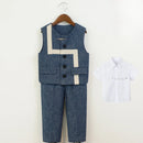 2026 Boys Suit Set Stylish Flower Children Birthday Outfits Spring/Summer School Host Performance Blazers Costume Kids Clothes