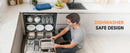 Cordless Electric Lunch Box,1.4L 24000mAh Rechargeable Heated Lunch Box with Ice Crystal Box,24 Hours Self Heating Lunchbox