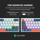 Machenike K500-B61 Mini Mechanische Tastatur 60% Formfaktor 61 Tasten Gaming Tastatur Kabelgebunden Vollständig Hot-Swappable RGB Hintergrundbeleuchtung